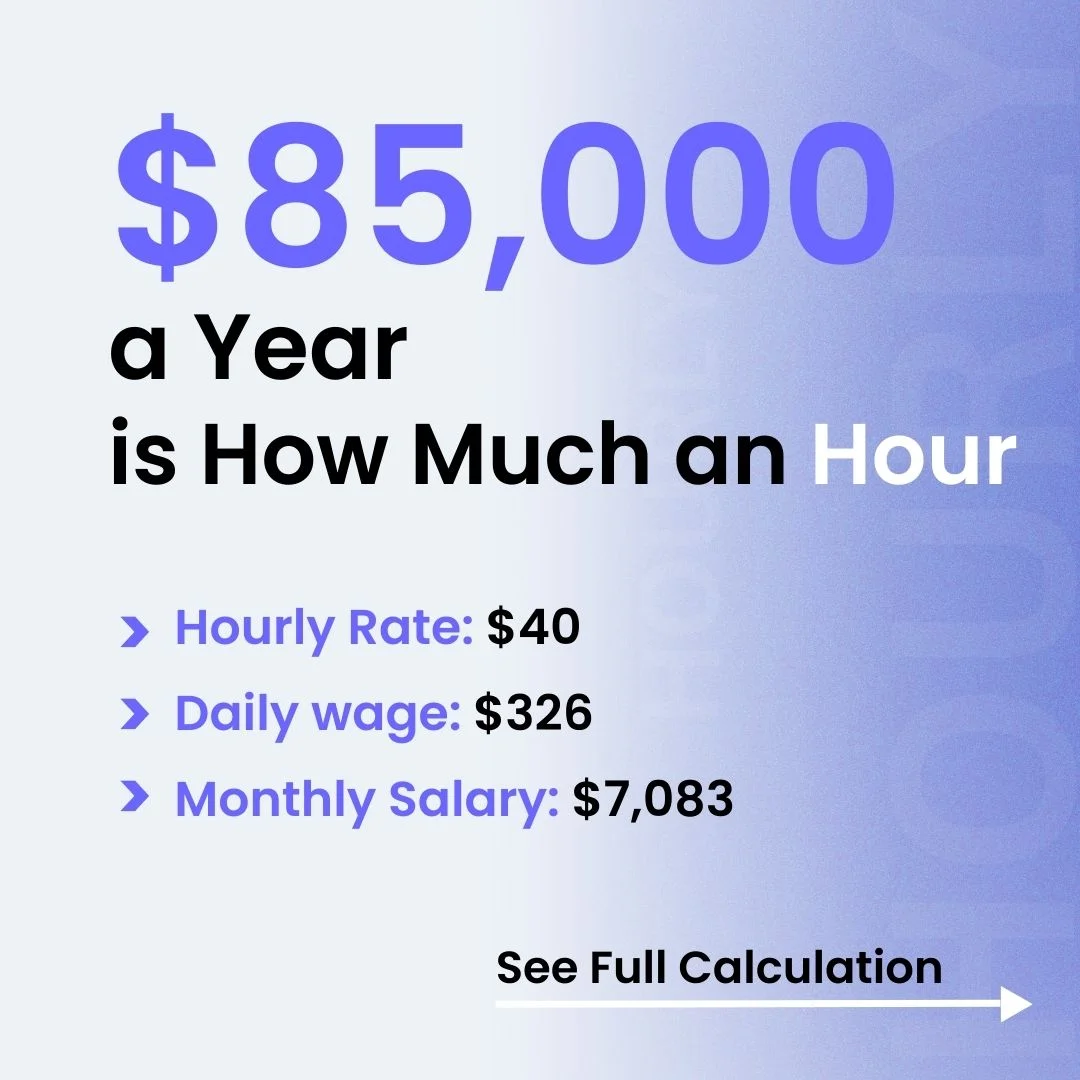 $85,000 a Year is How Much an Hour